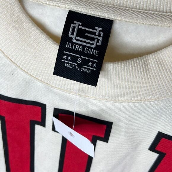 Ultra Game NBA Fleece Chicago Bulls Fleece Pullover Two Toned Gray Sweatshirt Sm - Picture 3 of 6